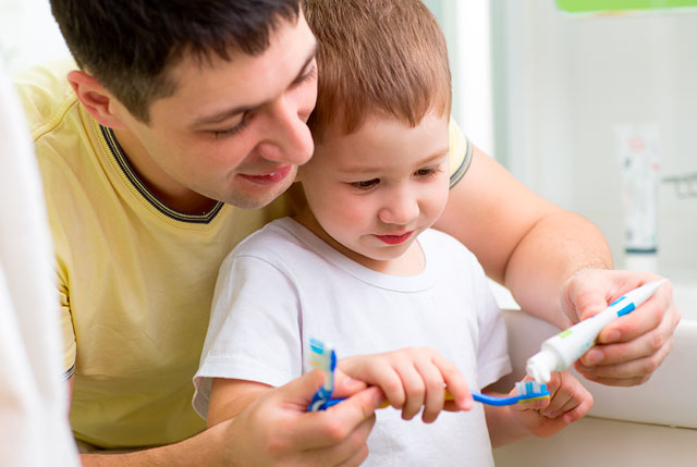 pasta de dientes para niños