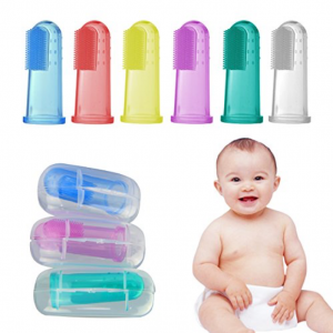 Dedal de silicona para limpiar encias de bebe